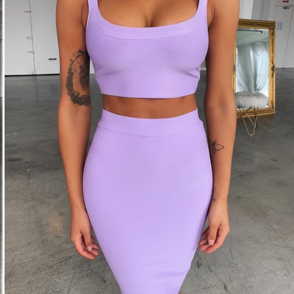 Lilac Top & Skirt Set - Picture 4 of 7